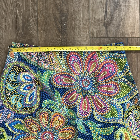 NWT - ART MOSAIC FASHION by JANE VALLEJO Mini Skirt with Flounce Hemline - Picture 10 of 10